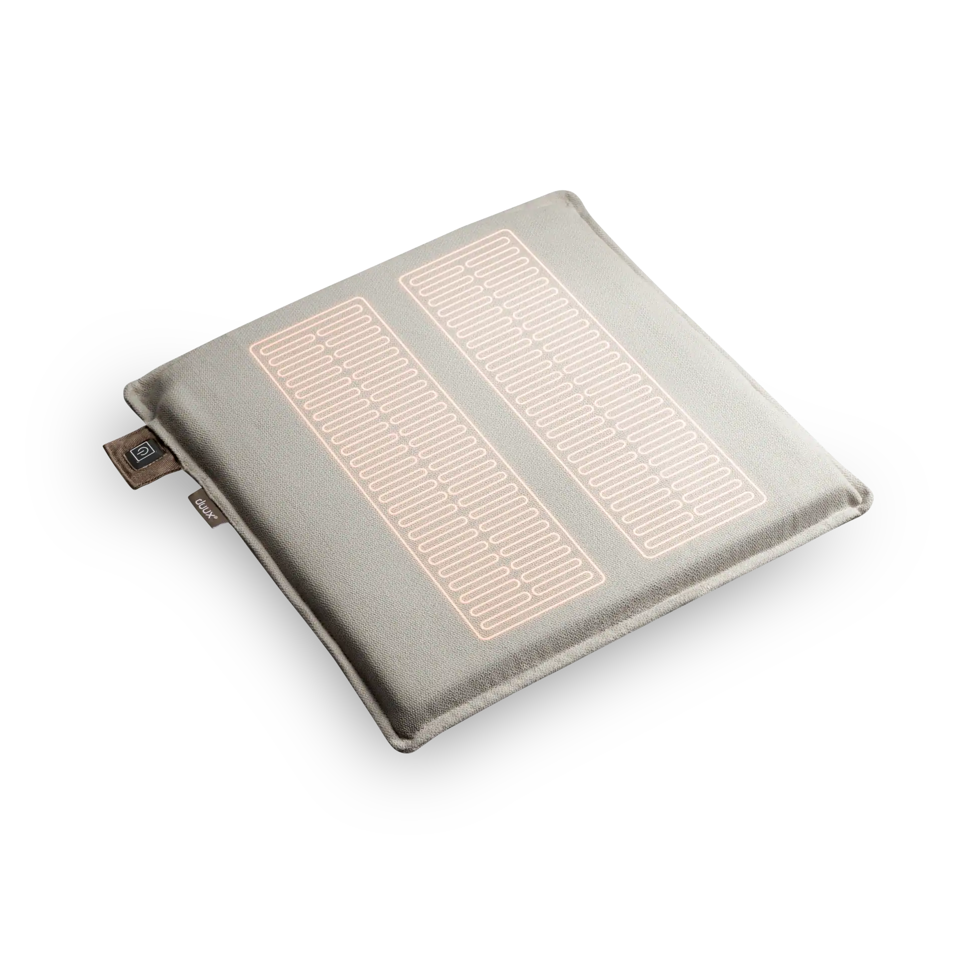 mellow heated seat cushion 40 x 40 grijs